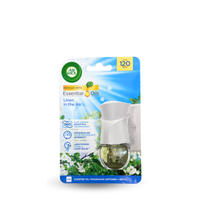 Air Wick elektircký osviežovač vzduchu - Linen in the air 19ml