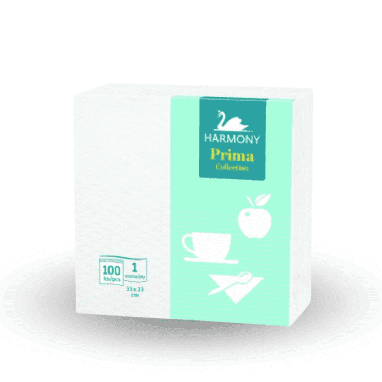 Harmony - kozmetické utierky - PRIMA 1-vrstvové 100ks