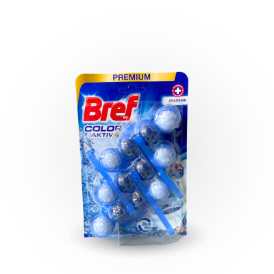 Bref WC blok - Color Aktiv Chloryne 3x50g