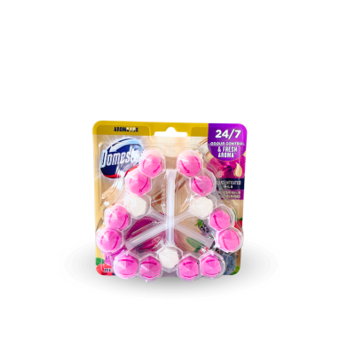 Domestos WC blok - Hibiscus Oil & Berries 3x55g