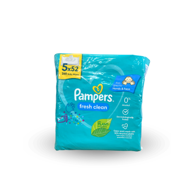 Pampers - vlhčené utierky - Fresh Clean 5x52ks