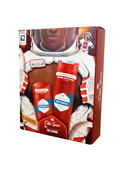 Old Spice balíček WhiteWater (Tuhý deodorant 50ml + Sprchový gél 250ml )