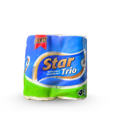Star Trio - toaletný papier 3-vrstvový 4ks