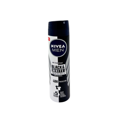 Nivea Men Invisible Black & White – pánsky deodorant v spreji 150 ml