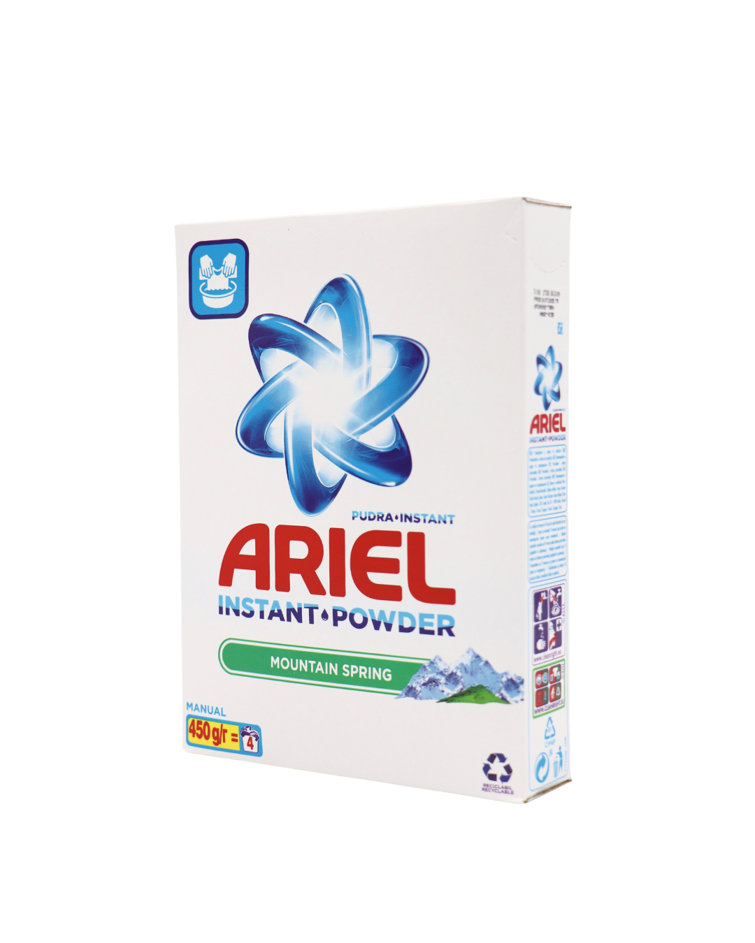 Ariel hand washing powder 450g Mountain Spring