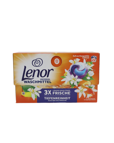 Lenor kapsule 22 praní All in 1 Orange&Peach