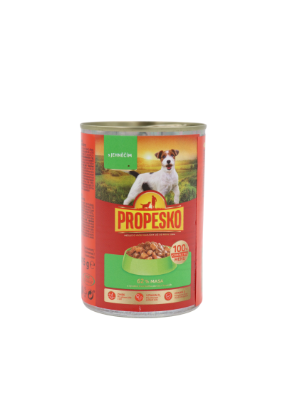Propesko konzerva pre psov Jahňacia 415g