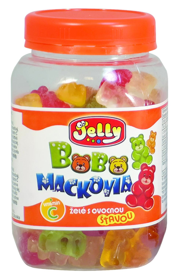 JELLY Bobo Mackovia s ovocnou šťavou + C vitamínom (Bear) 300g 15ks/kartón