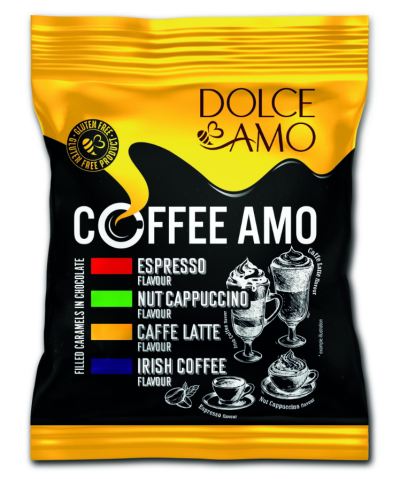 COFFEE AMO - čokoládové cukríky kávové 100g 20ks/kartón