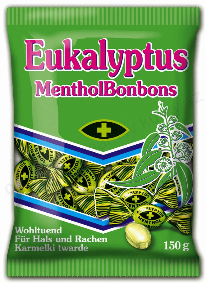 EUCALYPTUS dropsy s mätovým olejom 150g