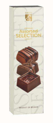 EMOTI Assorted SELECTION BELGIUM 65g biela